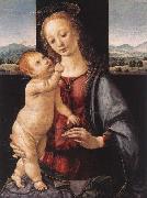 Leonardo  Da Vinci Madonna and Child with a Pomegranate oil painting artist